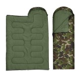 Sacul de dormit 2 in 1, camo verde, protectie termica camping, 210 x 75 cm, JollyMag, SWR01MORO