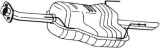 Toba esapament finala Opel Astra G Motor 1.4 16V (F69), 1.6 (F69), 1.6 16V (F69), 1.6 LPG (F69), OE 24422993
