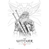 Poster The Witcher - Geralt Sketch (91.5x61), GB Eye