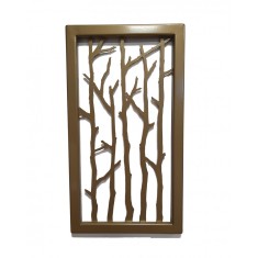 Decor perete, Art metal Tablou metalic Auriu 31x55 cm