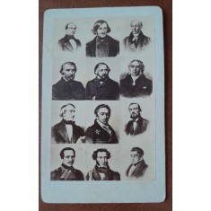 Fotografie tip CDV, portrete de mari compozitori clasici