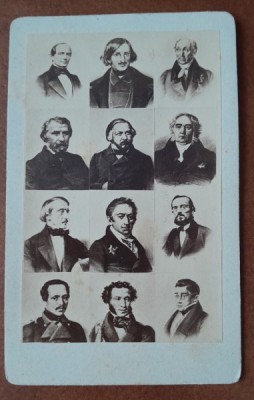Fotografie tip CDV, portrete de mari compozitori clasici foto
