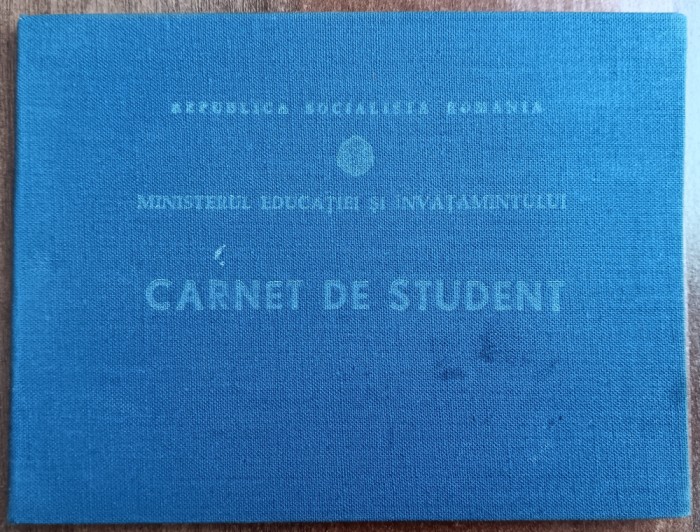 QW13 24 - 1973 - Carnet student - Facultatea de drept Bucuresti