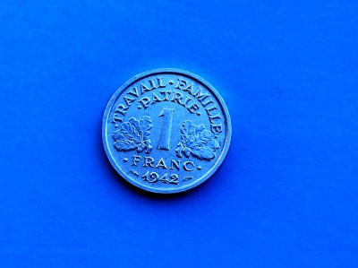 1 Franc 1942 Franta-Calitate-in realitate arata bine! foto