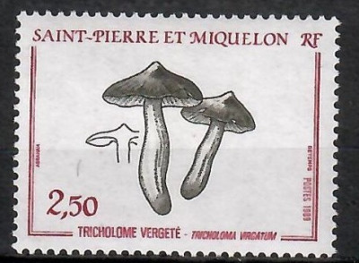 C4341 - St.Pierre si Miquelon 1989 - Ciuperci neuzat,perfecta stare foto