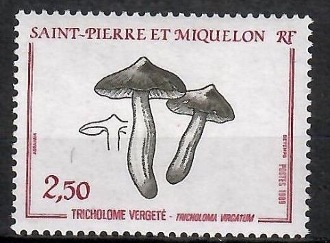 C4341 - St.Pierre si Miquelon 1989 - Ciuperci neuzat,perfecta stare