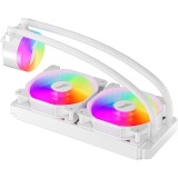 Cooler Procesor 1stPlayer&reg; TS2 240 white, ARGB, compatibil AMD/Intel,