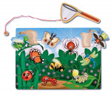 Joc din lemn magnetic Prinde insectele Melissa and Doug