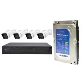Kit supraveghere video PNI House IPMAX POE 3 cu 4 camere 3MP si HDD 1TB