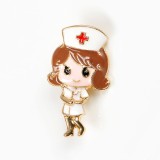 Brosa martisor asistenta medicala cu halat alb