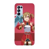 Husa compatibila cu Oppo A72 model Silica and Pina Sword Art Online, Silicon, TPU, Viceversa, Transparent, Carcasa