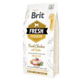 Brit Fresh Great Life Adult S-XL, Pui cu Cartof, hrană uscată conținut redus cereale c&acirc;ini, 2.5kg
