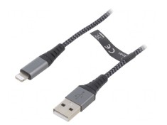 Cablu USB 2.0 Apple Lightning 1m 480Mbps foto