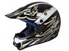 Casca Moto Enduro Awina TN8686 Gri Negru XL Full Face ABS Polistiren Rezistenta Socuri