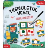 Puzzle educativ - Trenuletul vesel - Numere, forme, culori | Agerino