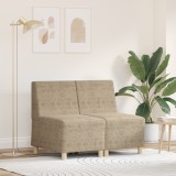 vidaXL Fotoliu 2 pcs Gri deschis 55 cm Piele ecologică de suede
