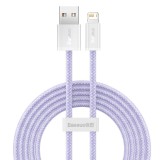 Cablu Date si Incarcare USB-A - Lightning Baseus Dynamic Series, 18W, 2m, Mov CALD000505