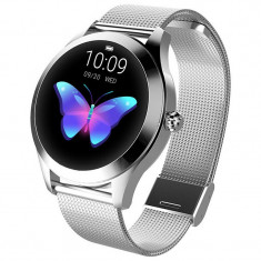 Ceasul pentru femei KW10 Smartwatch 2019, ECG, PPG, ciclul, ARGINT foto