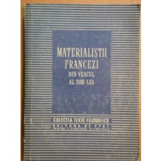 MATERIALISTII FRANCEZI DIN VEACUL AL XVIII-LEA de C.I. GULIAN 1954