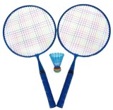 Set 2 rachete de badminton, pentru copii, albastru,46 cm