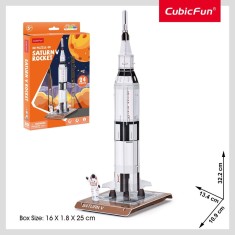 Cubic Fun - Puzzle 3D Saturn V 24 piese