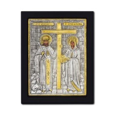 Icoana metal Sf.Constantin si Elena 19x24 cm