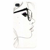 Husa silicon pentru Apple Iphone 4 / 4S, Girl Face