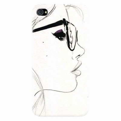 Husa silicon pentru Apple Iphone 4 / 4S, Girl Face foto
