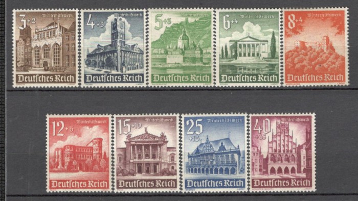 Deutsches Reich.1940 Ajutor de iarna-Cladiri MD.120