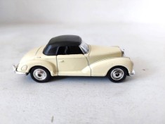 WELLY, Mercedes Benz 300S 1955, 1:64, Crem, Masinuta macheta metal
