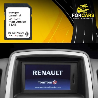 SD Card hărți navigație Europa 2025 pentru Renault Laguna (2008&amp;ndash;2010) foto