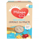 Cereale integrale cu lapte si fructe Milupa Milumil, 250 g, 12 luni +