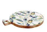 Cumpara ieftin Platou servire lemn multicolor Masline Yari 39 x 29 x 2,5 cm