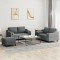 vidaXL Set de canapele cu perne, 3 piese, gri &icirc;nchis, textil 3201827