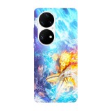 Husa compatibila cu Huawei P40 model Naruto and Sasuke Team Fight, Silicon, TPU, Viceversa, Transparent, Carcasa