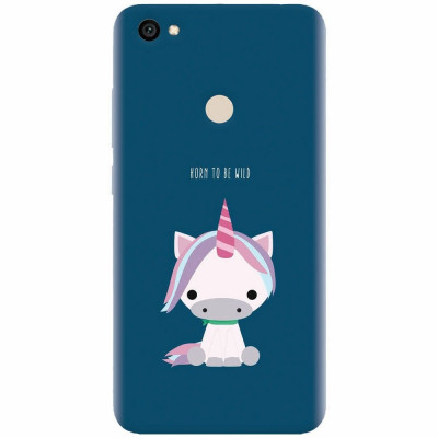 Husa silicon pentru Xiaomi Redmi Note 5A, Horn To Be Wild Cute Unicorn foto