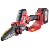 Fierastrau de gradina cu acumulator 20V 4Ah, lama 100 mm Raider