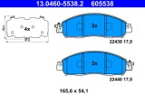 ATE 13.0460-5538.2 set placute frana,frana disc