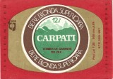 NI492 Etichetă bere blondă superioară Carpați
