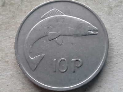 IRLANDA-10 PENCE 1980 foto