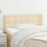 Gossi tablie de pat cu aripioare crem 93x16x78/88 cm textil