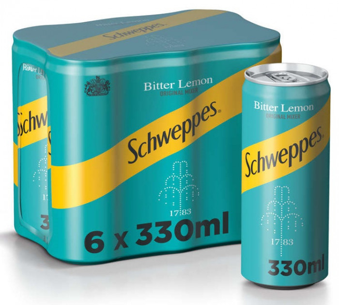 Bax 6 Buc Schweppes Bitter Lemon 330ML