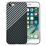Husa slim carbon pentru iphone 7 / 8 / se 2, se 2020 / se 3, se 2022 - protectie premium fibershell, stealth gray
