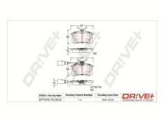 Dr!ve+ DP1010.10.0833 set placute frana,frana disc