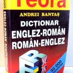 DICTIONAR ENGLEZ - ROMAN SI ROMAN - ENGLEZ , 32 000 CUVINTE de ANDREI BANTAS , 1999