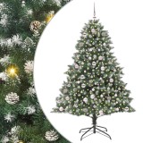 VidaXL Brad de Crăciun artificial cu 300 LED Verde 126 x 126 x 180 cm 3395235
