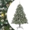 vidaXL Brad de Crăciun artificial cu 300 LED Verde 126 x 126 x 180 cm 3395235