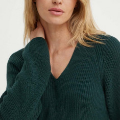 Marc O'Polo pulover de bumbac culoarea verde, 406605960097