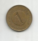 No(4) moneda- Slovenia 1 tolar 1992, Europa