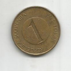 No(4) moneda- Slovenia 1 tolar 1992